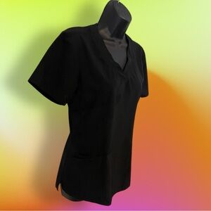 Barco One RACER 4-POCKET V-NECK SCRUB TOP Size Small EUC